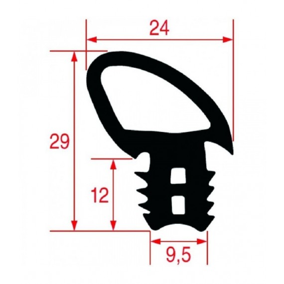 GUARNIZIONE PORTA FORNO 700x650 mm