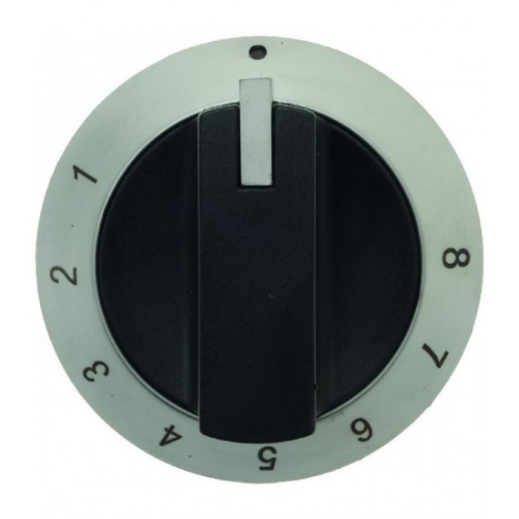 MANOPOLA NERA Diam. 74 mm 1-2-3-4-5-6-7-8