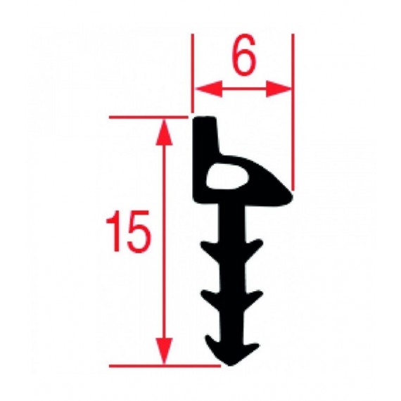 GUARNIZIONE CARRELLO FORNO 680 mm