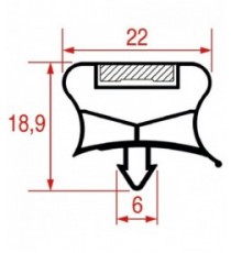 GUARNIZIONE AD INCASTRO 635x410 mm