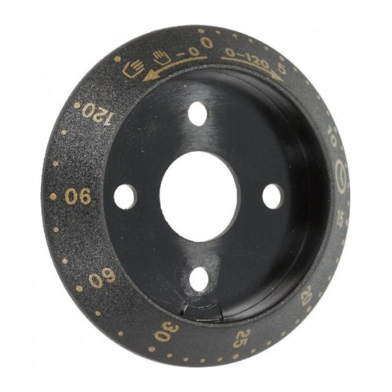 GHIERA MANOPOLA NERA Diam. 58 mm 0-120'