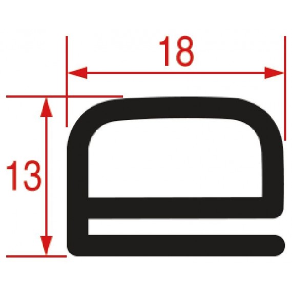 GUARNIZIONE PORTA 595 mm IN SILICONE