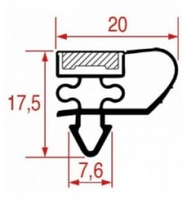 GUARNIZIONE AD INCASTRO 630x410 mm