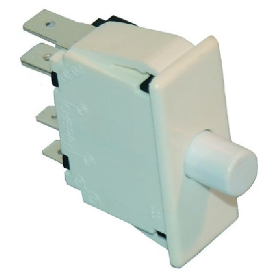 INTERRUTTORE PULSANTE BIANCO 40x14 mm