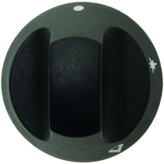 MANOPOLA NERA Diam. 66 mm SERIGRAFATA