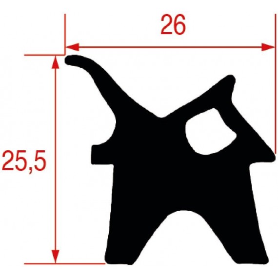 GUARNIZIONE PORTA FORNO 840x740 mm