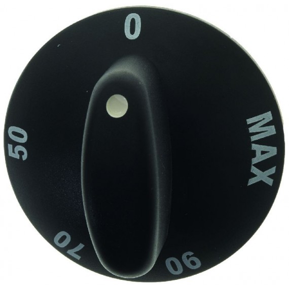 MANOPOLA NERA Diam. 65 mm 0-90C