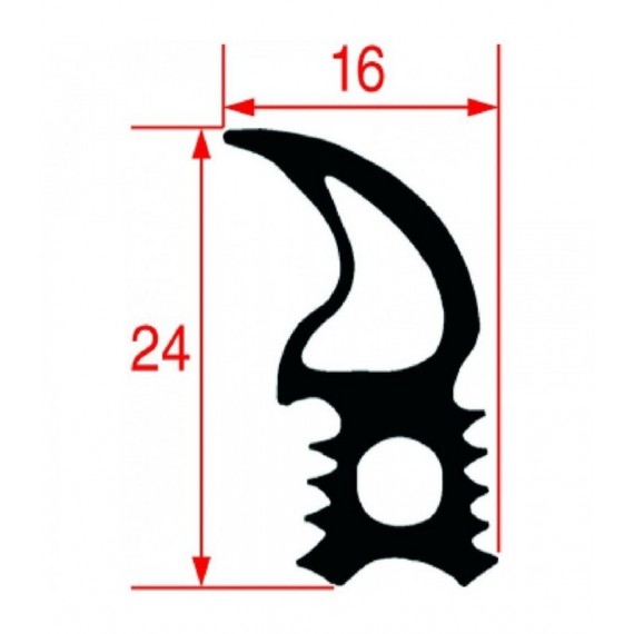 GUARNIZIONE PORTA FORNO 670x560 mm