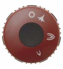 MANOPOLA NERA-ROSSA Diam. 75 mm SERIGRAFATA