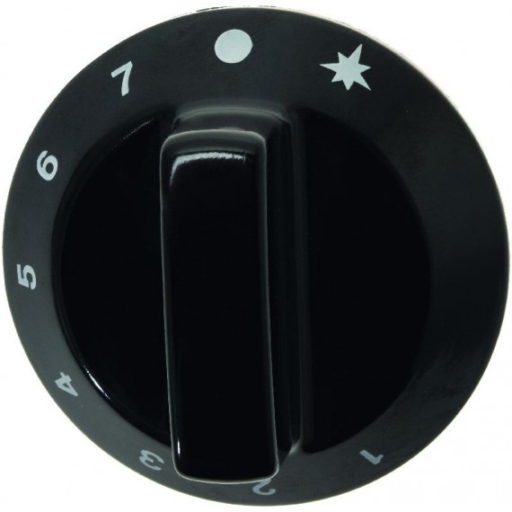 MANOPOLA NERA Diam. 60 mm 1-2-3-4-5-6-7