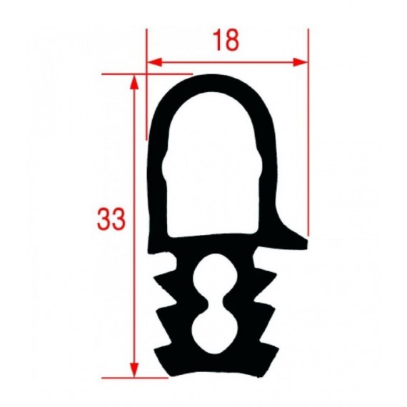 GUARNIZIONE PORTA FORNO 1540 mm