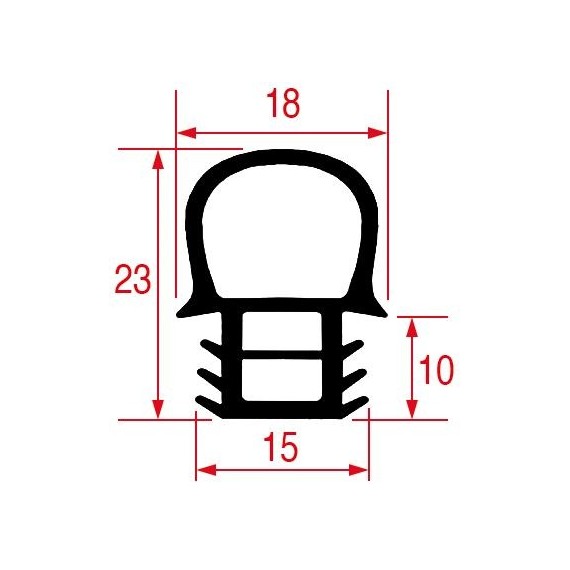 GUARNIZIONE PORTA 1495x580 mm