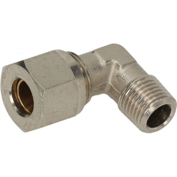RACCORDO A GOMITO C/OGIVA 1/4M Diam. 10 mm