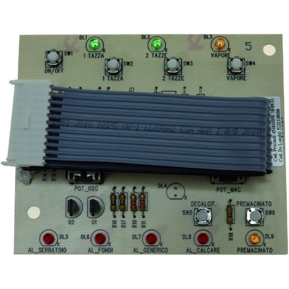 SCHEDA ELETTRONICA PULSANTIERA 11 PIN