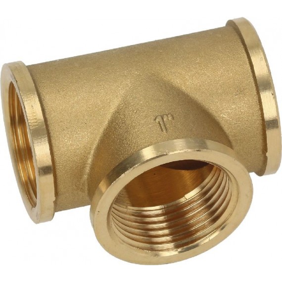 RACCORDO A T IN OTTONE Diam. 1F