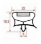 GUARNIZIONE AD INCASTRO 620x440 mm