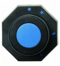 MANOPOLA NERA 66x66 mm SERIGRAFATA