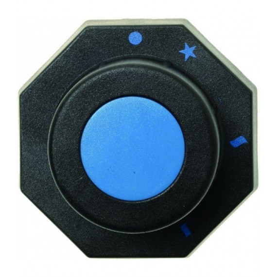 MANOPOLA NERA 66x66 mm SERIGRAFATA