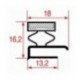 GUARNIZIONE MEZZO BORDO 420x225 mm