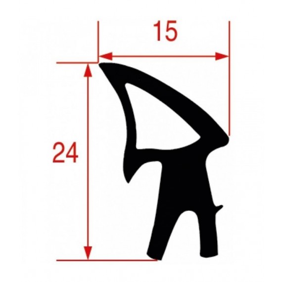 GUARNIZIONE PORTA FORNO 2225 mm