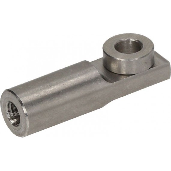 TESTINA FILETTATA SX INOX CON BOCCOLA