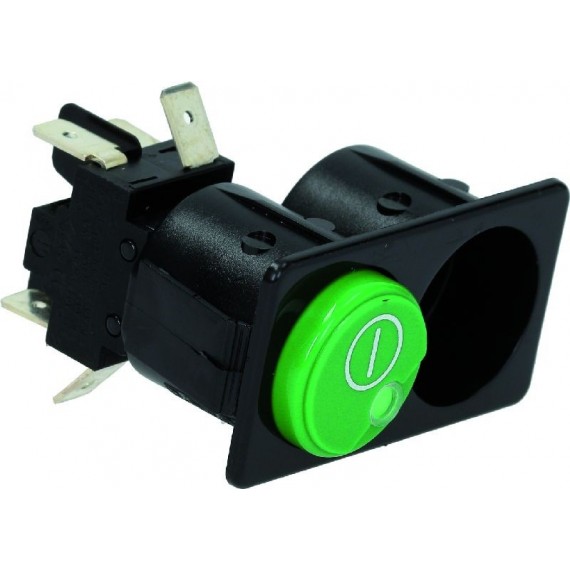 INTERRUTTORE DEVIATORE VERDE BIPOLARE