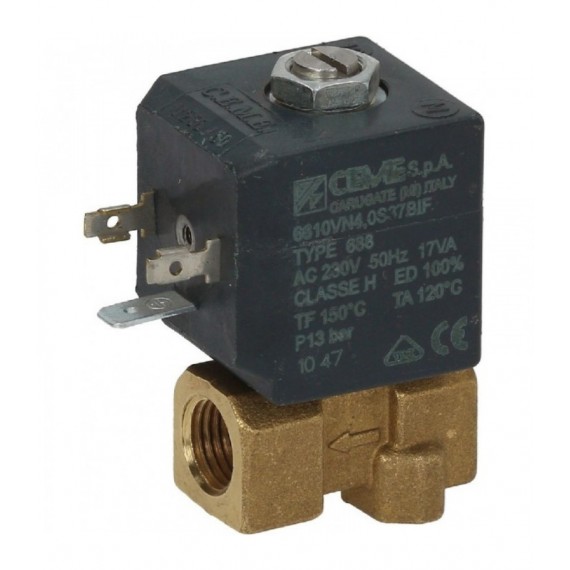 ELETTROVALVOLA VAPORE 2 VIE 230V Diam. 1/4