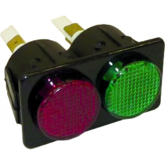 GRUPPO LAMPADE SPIA VERDE - ROSSA 250V