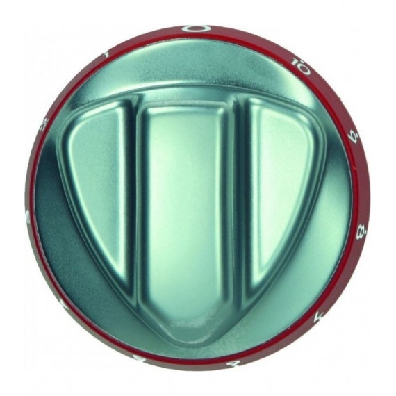 MANOPOLA ARGENTO-ROSSA Diam. 72 mm 0-10