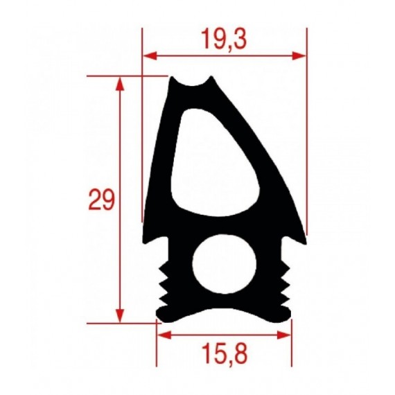 GUARNIZIONE PORTA 560x493 mm