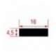 GUARNIZIONE BATTENTE PORTA 430 mm