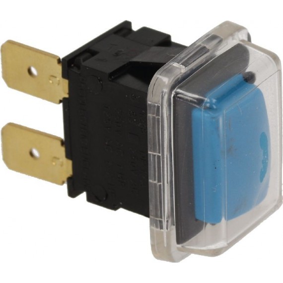 PULSANTE UNIPOLARE BLU 16A 250V