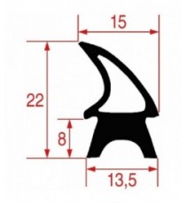 GUARNIZIONE PORTA INTERNA 1690x640 mm