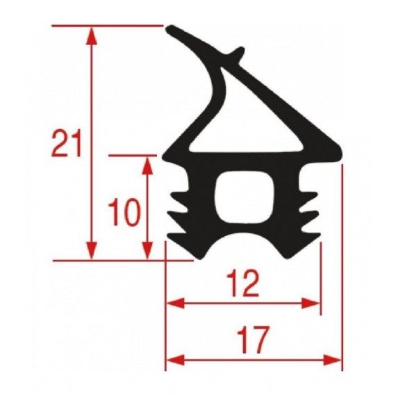 GUARNIZIONE PORTA FORNO 785x475 mm