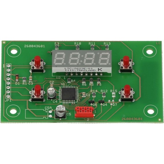 SCHEDA PULSANTI CON DISPLAY TIPO VECCHIO