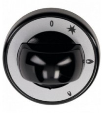MANOPOLA NERA Diam. 70 mm CON SERIGRAFIA