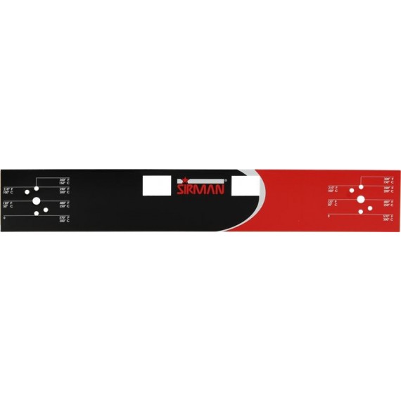 TARGA COMANDI ADESIVA 430x70 mm