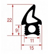 GUARNIZIONE FACCIATA FORNO 2000 mm