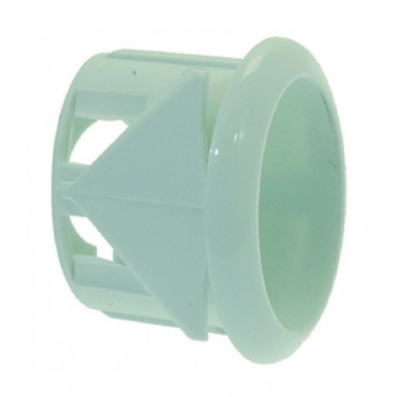 CORPO PULSANTE ELLITTICO 21x11 mm BIANCO