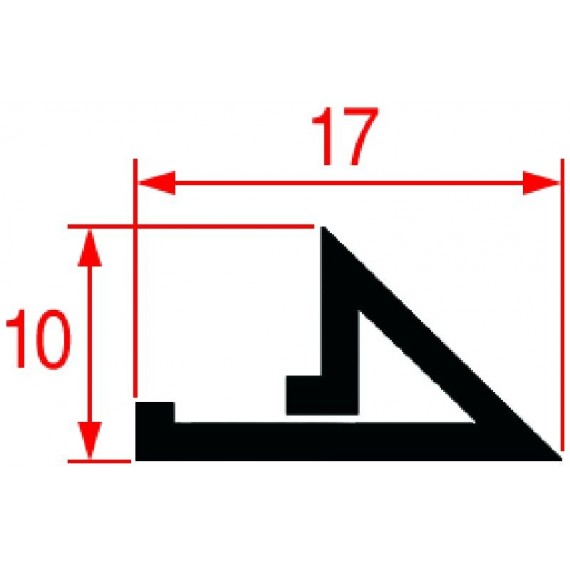 GUARNIZIONE PORTA SILICONE 1000 mm