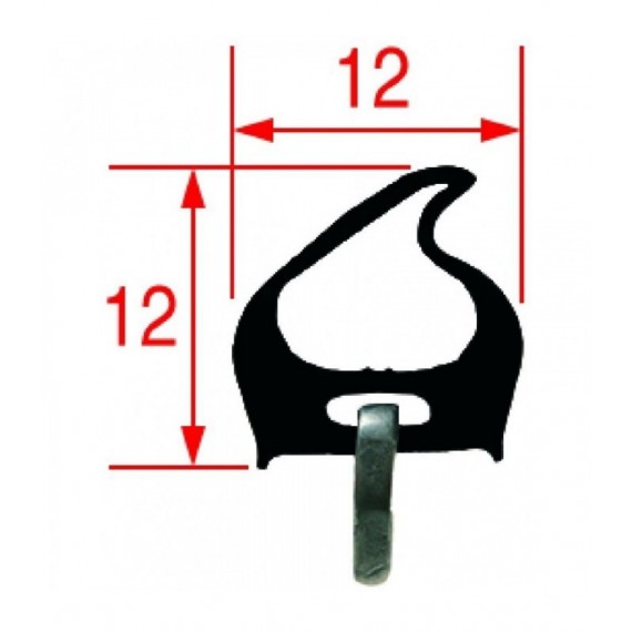 GUARNIZIONE PORTA FORNO 600x300 mm