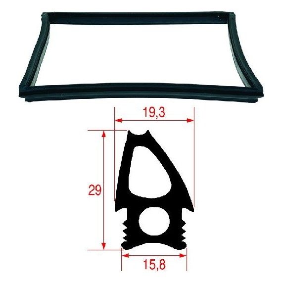 GUARNIZIONE PORTA FORNO 475x475 mm