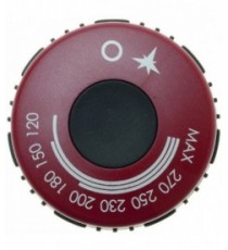 MANOPOLA NERA-ROSSA Diam. 75 mm 120-270C