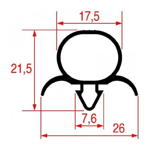 GUARNIZIONE AD INCASTRO 900x700 mm