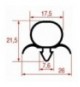 GUARNIZIONE AD INCASTRO 900x700 mm