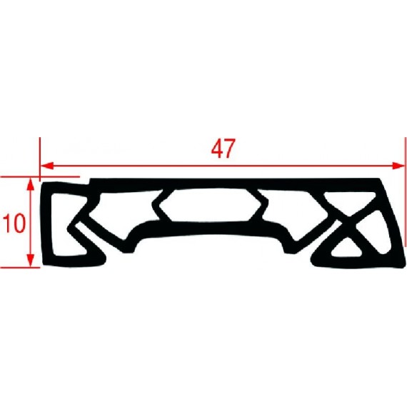 GUARNIZIONE BATTUTA PORTA FORNO 540 mm