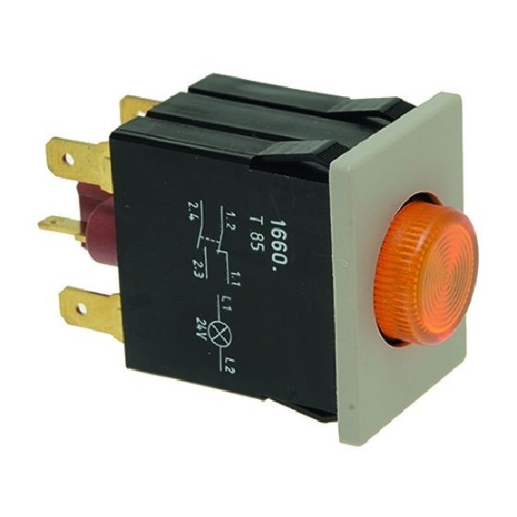 INTERRUTTORE BIPOLARE ARANCIO 16A 250V