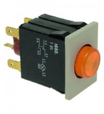 PULSANTE BIPOLARE ARANCIO 16A 250V