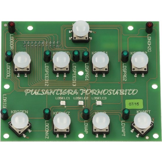 SCHEDA ELETTRONICA TASTIERA 110x90 mm