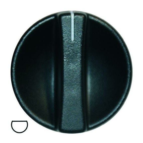 MANOPOLA NERA Diam. 43,5 mm